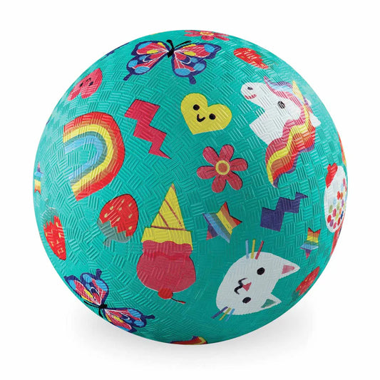 Crocodile Creek 7 inch Playground Ball - Smiley