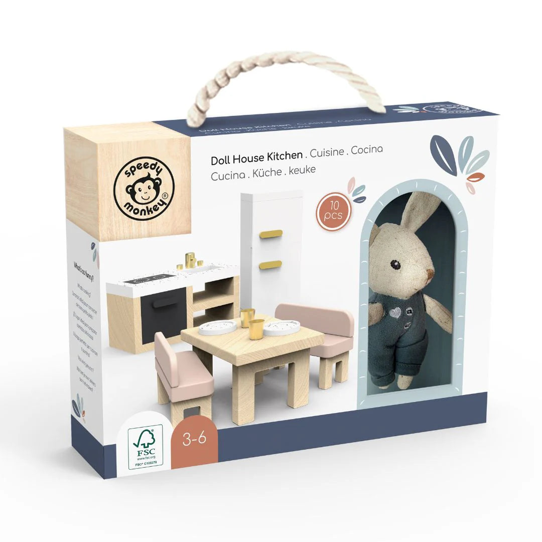 Speedy Monkey Doll House - Kitchen + Character