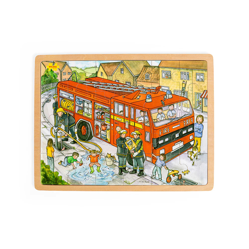 BIGJIGS - Large Tray Puzzle - Fire Engine