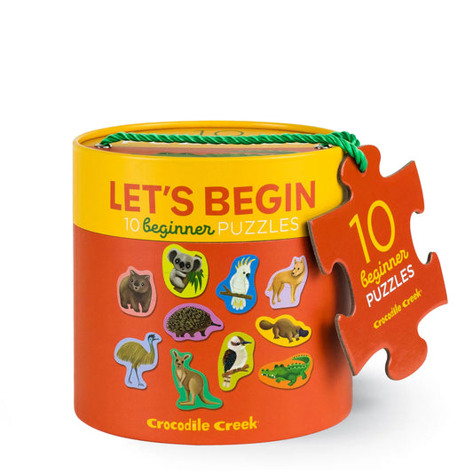 Crocodile Creek Let's Begin 2 Pce Puzzle - Aussie Animals