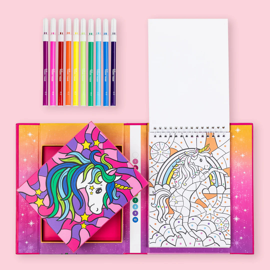 Tiger Tribe - Colour by Numbers Unicorn Dreaming
