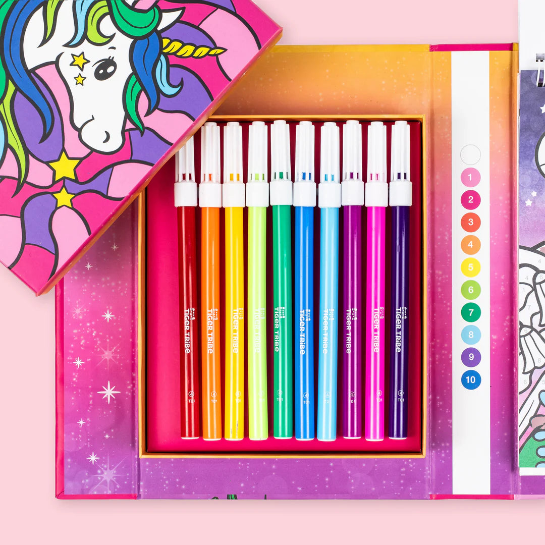 Tiger Tribe - Colour by Numbers Unicorn Dreaming