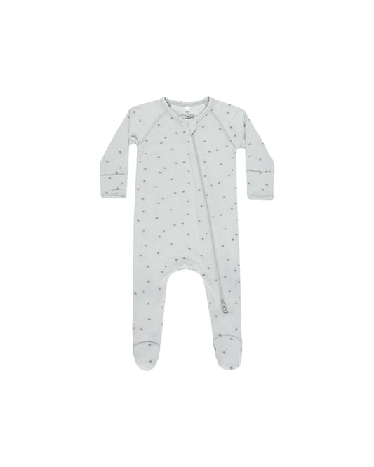 Quincy Mae Bamboo Zip Footie -  Twinkle