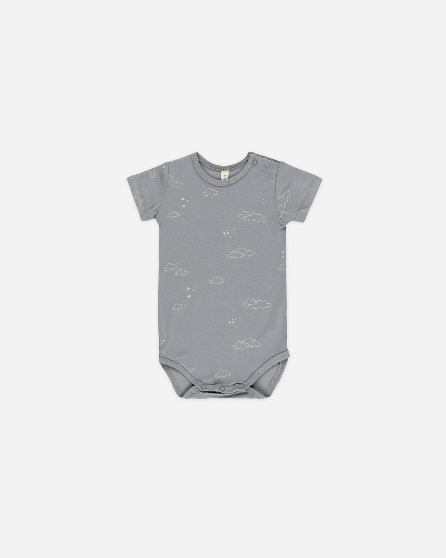 Quincy Mae Bamboo Short Sleeve Bodysuit - Twinkle or Cloud