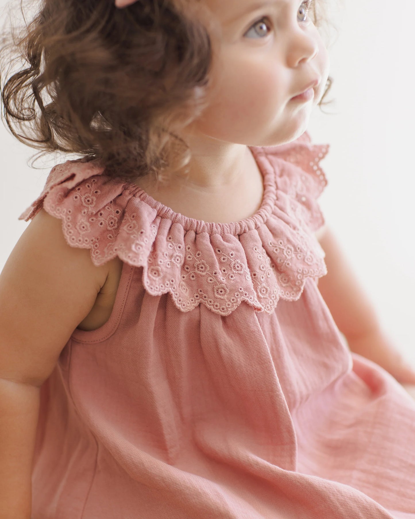 Quincy Mae Dress Isla Lipstick