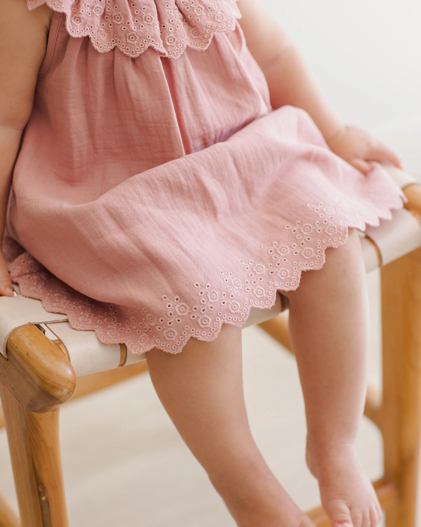 Quincy Mae Dress Isla Lipstick