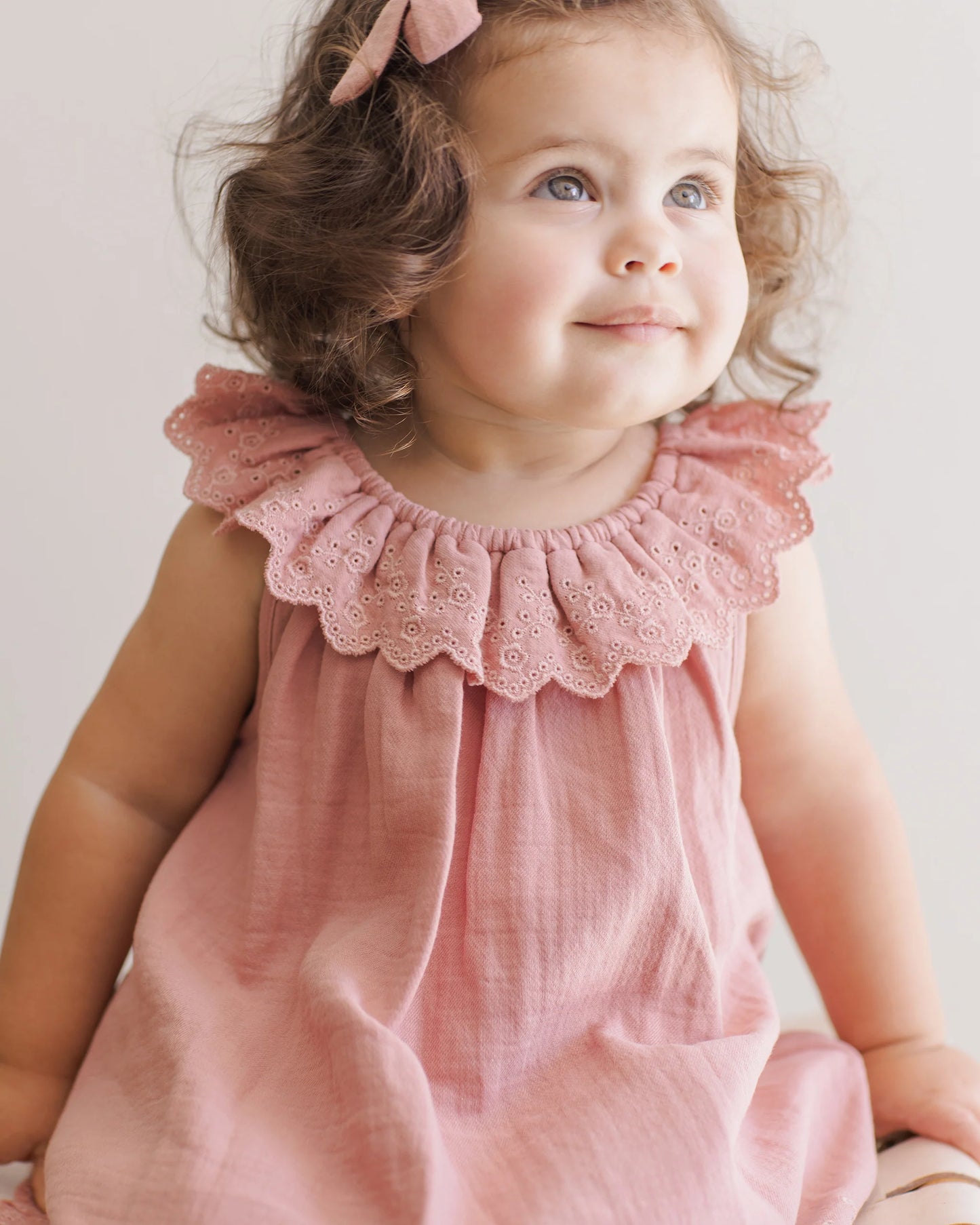 Quincy Mae Dress Isla Lipstick