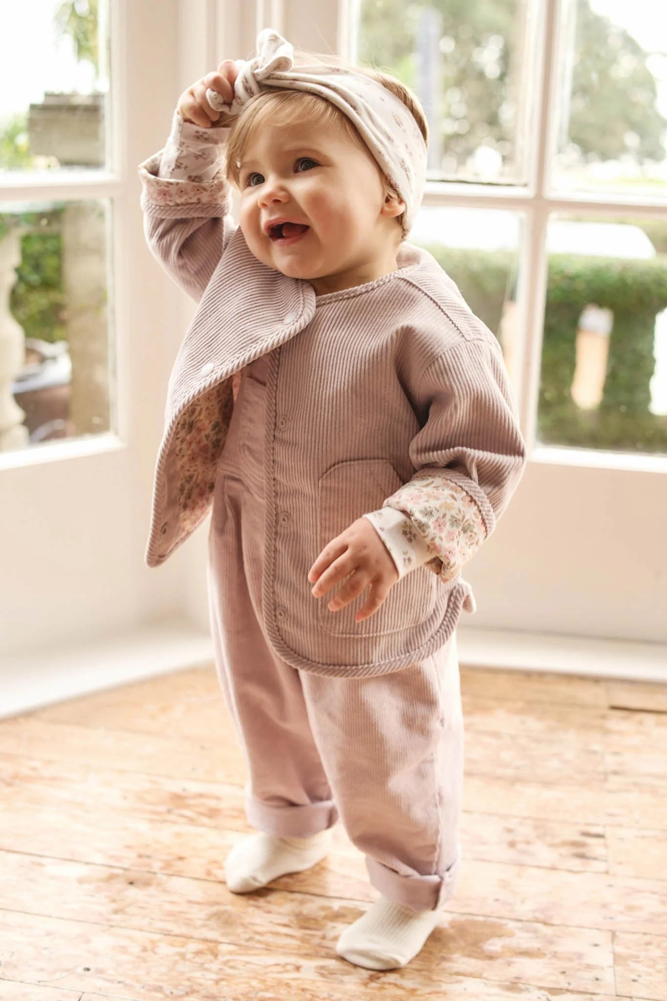 Jamie Kay Esther Corduroy Jacket - Violet Tint/Fifi Violet