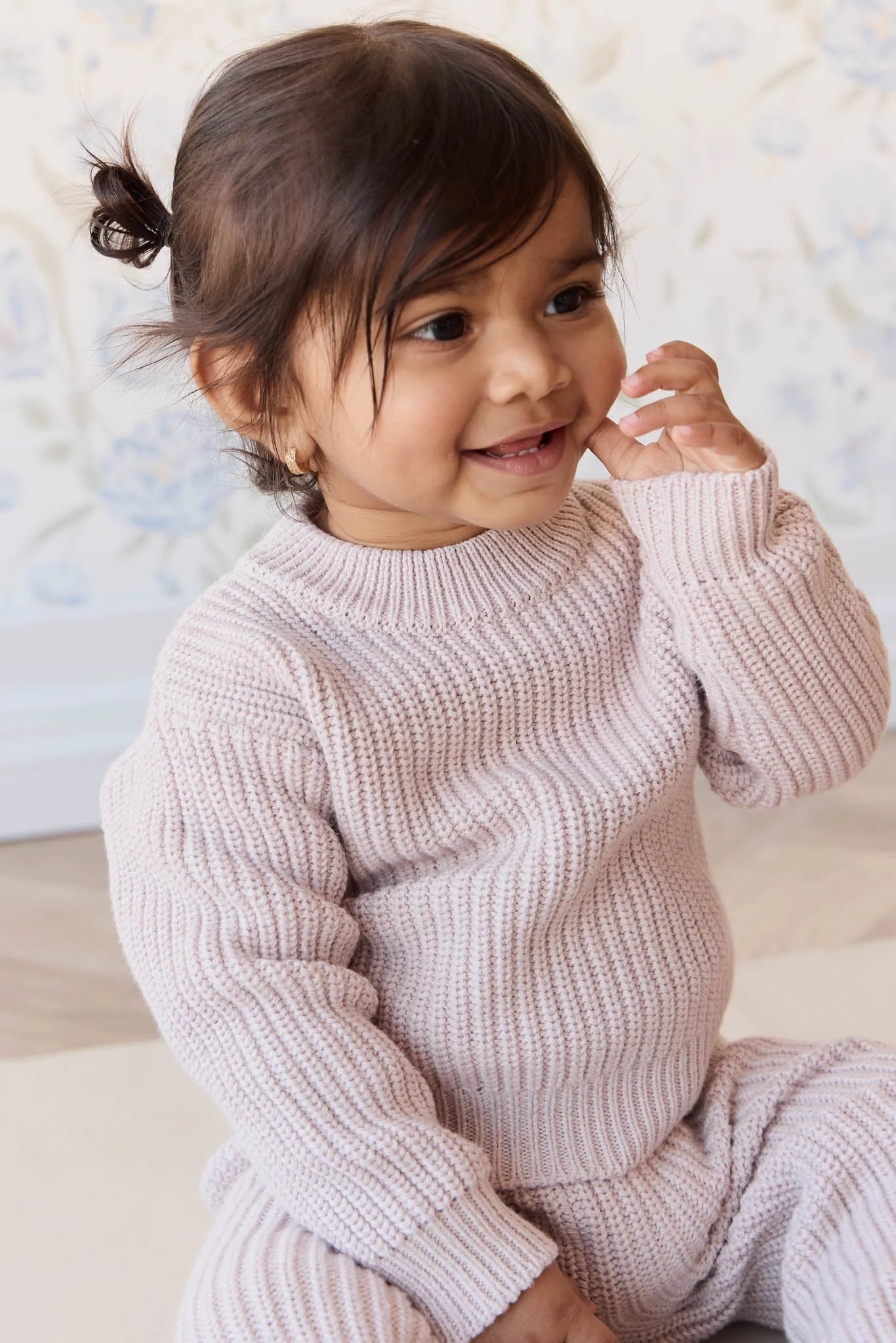 Jamie Kay Morgan Jumper - Hushed Pink Marle