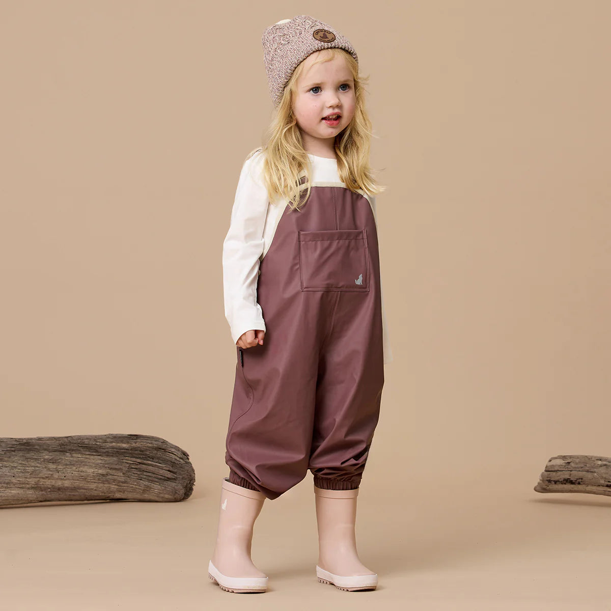Crywolf Rain Overalls Mauve