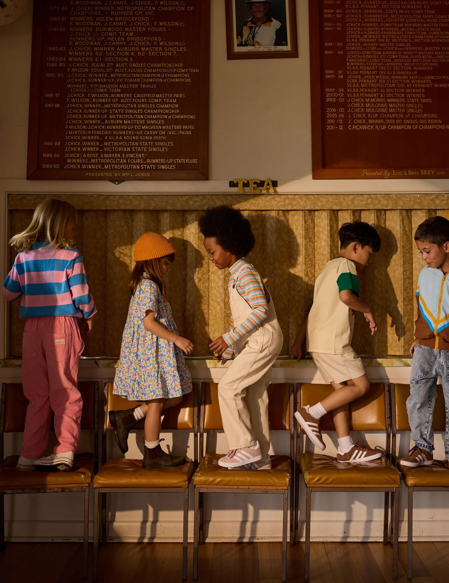 Goldie + Ace Austin Denim Overalls Oat