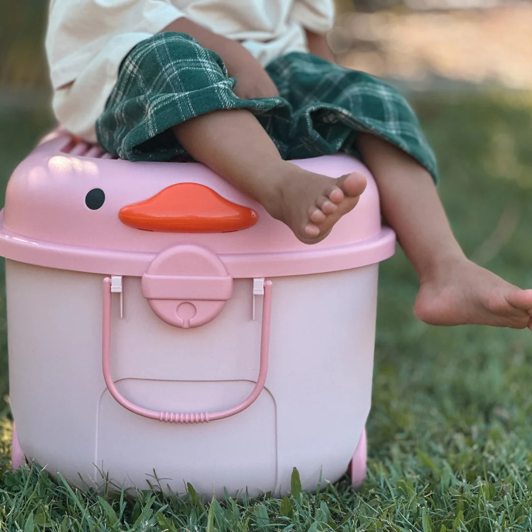 Cowrie & Conch - 'Ride a Long Storage' Pig Powder Pink  - Large