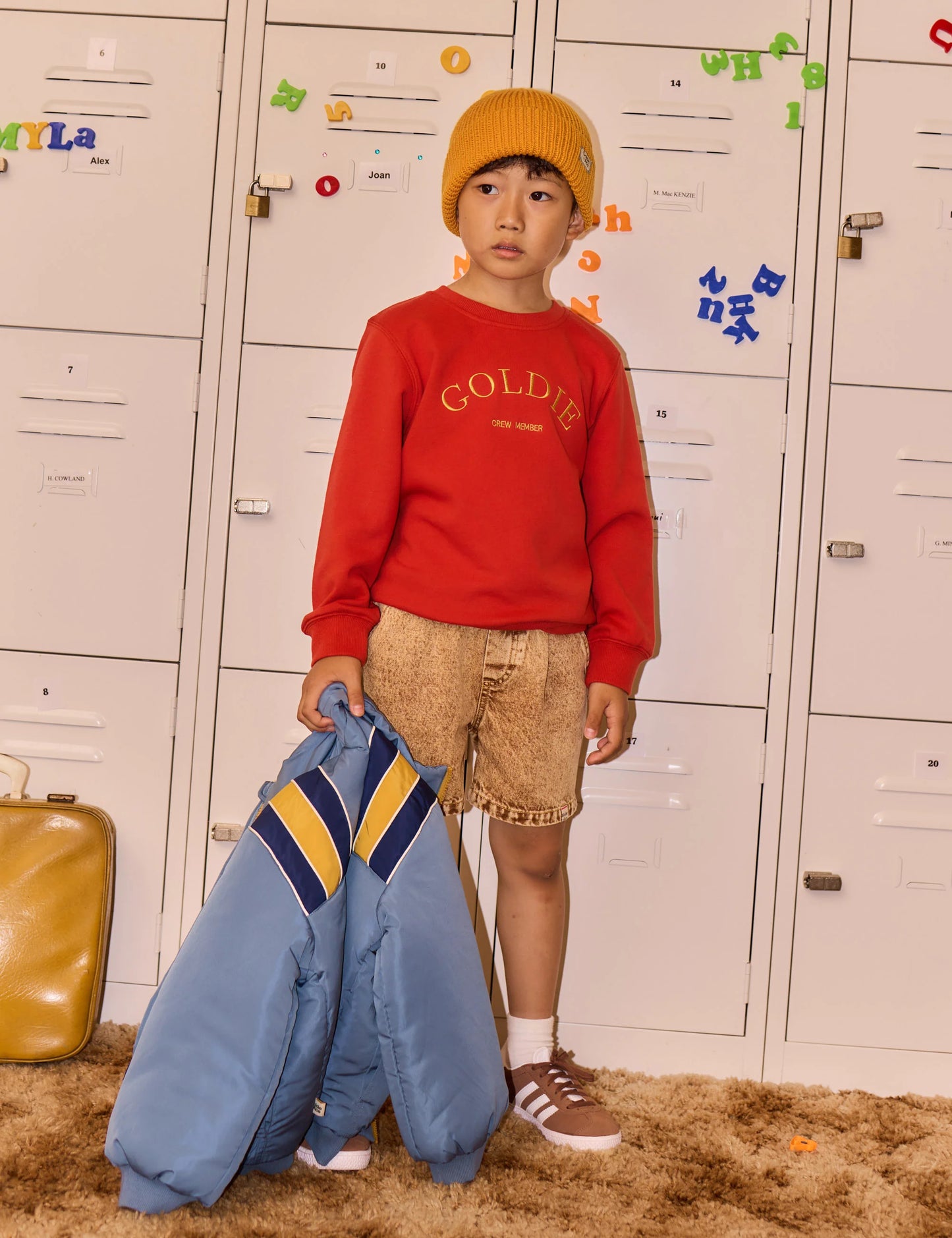 Goldie + Ace Embroidered Sweater Red