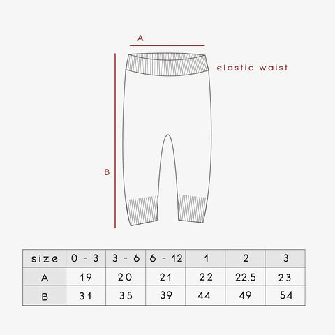 The Rest - Organic Cotton Rib Knit Leggings Clover