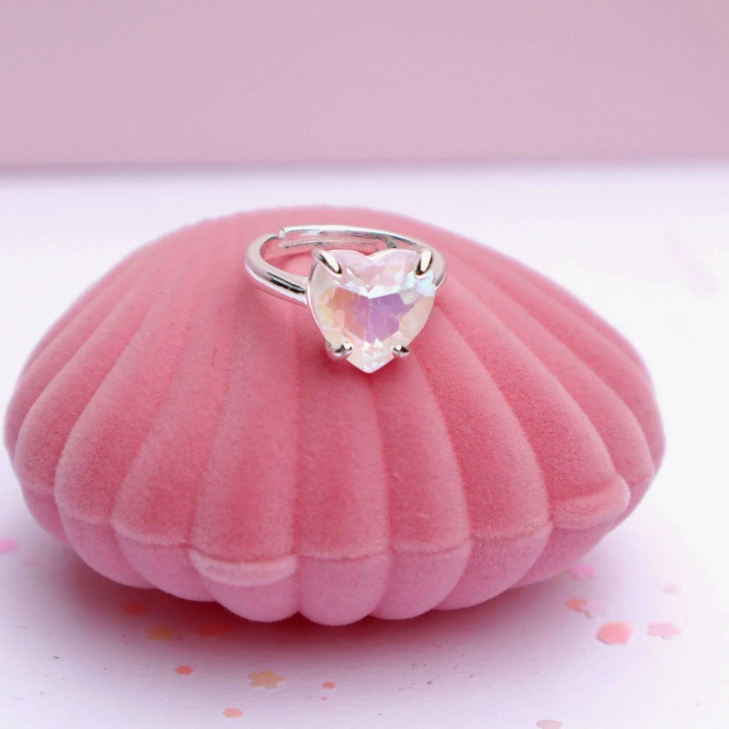 Lauren Hinkley Heart of the Ocean Sparkle Ring with Box
