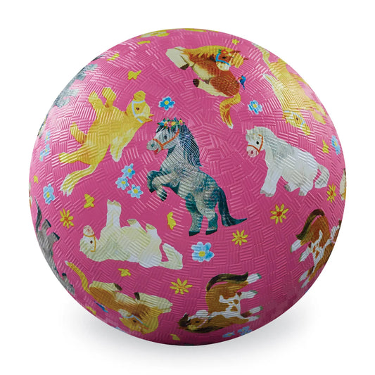 Crocodile Creek 7 inch Playground Ball - Ponies