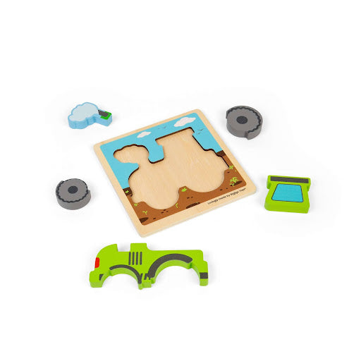 BIGJIGS - Chunky Lift Out Puzzle - Tractor