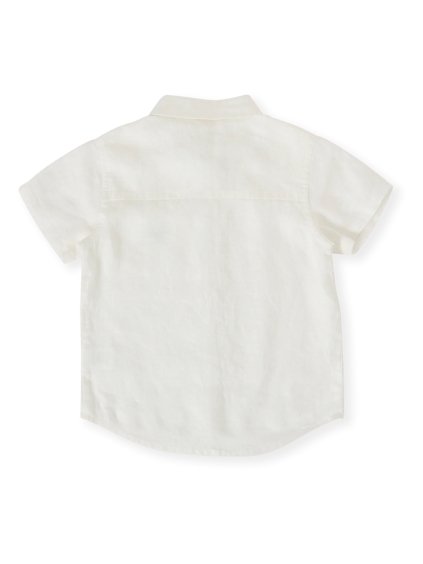 Goldie + Ace Holiday Linen Blend Shirt White