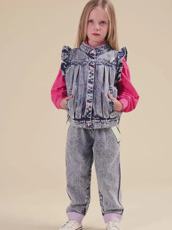 Goldie + Ace Pastel Pop Nora Denim Pant Light Denim
