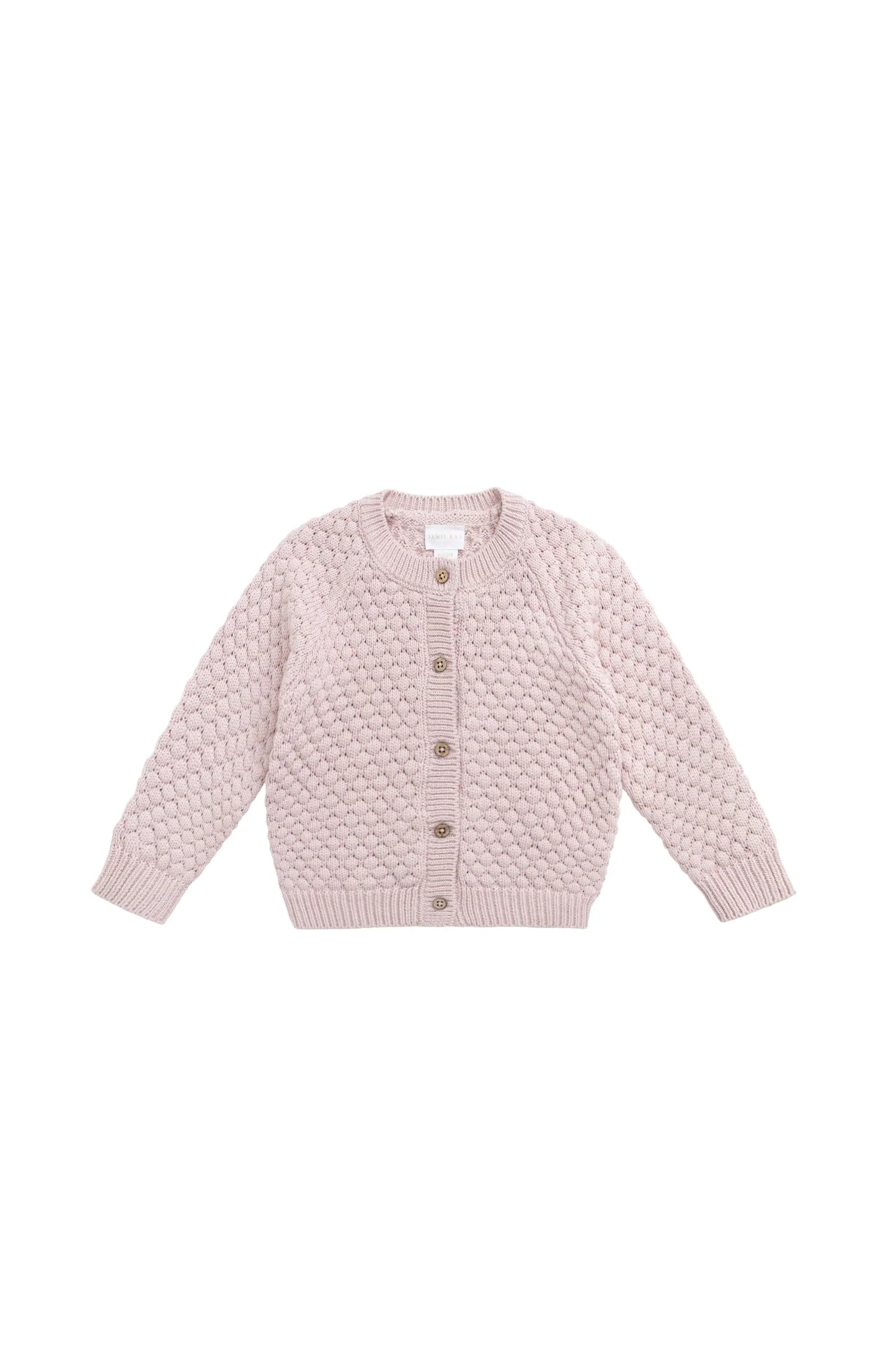 Jamie Kay Maple Knit Cardigan Pastel Pink Marle