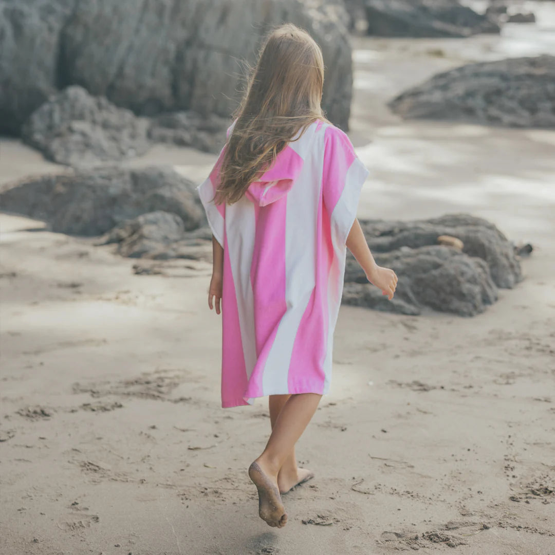 Crywolf Swimwear Hooded Towel Candy Stripe