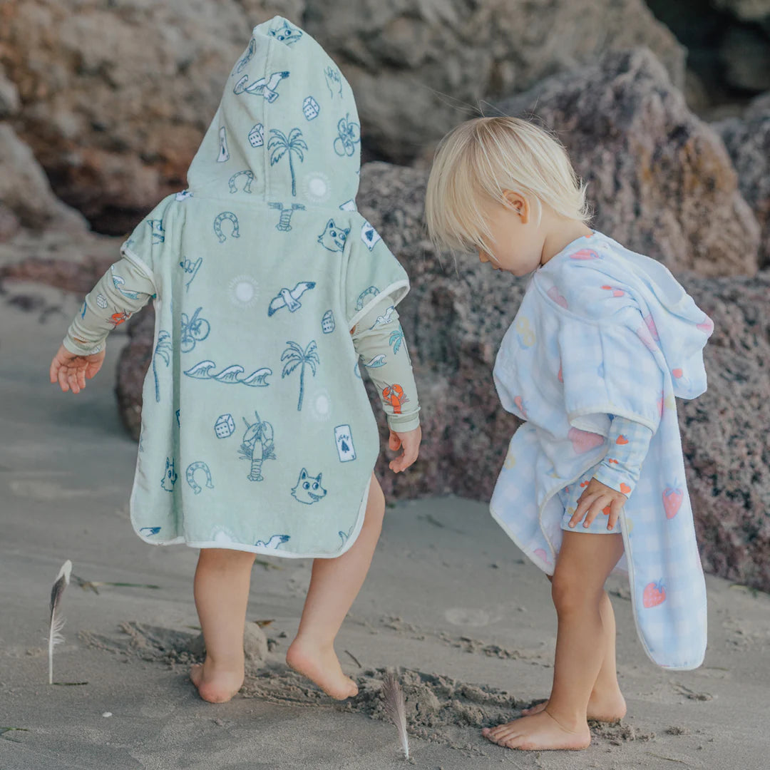 Crywolf Swimwear Baby Hooded Towel Lucky Picnic One size