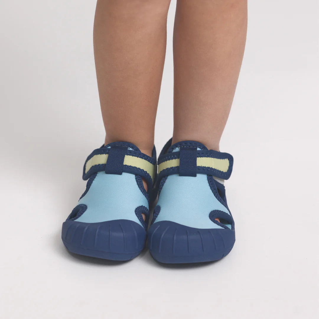 Crywolf Swimwear Summer Range Aqua Sandal Ocean Colourblock