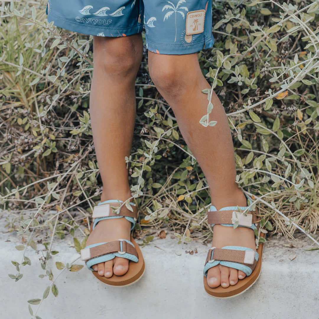 Crywolf Swimwear Summer Range Beach Sandal - Sand & Sky