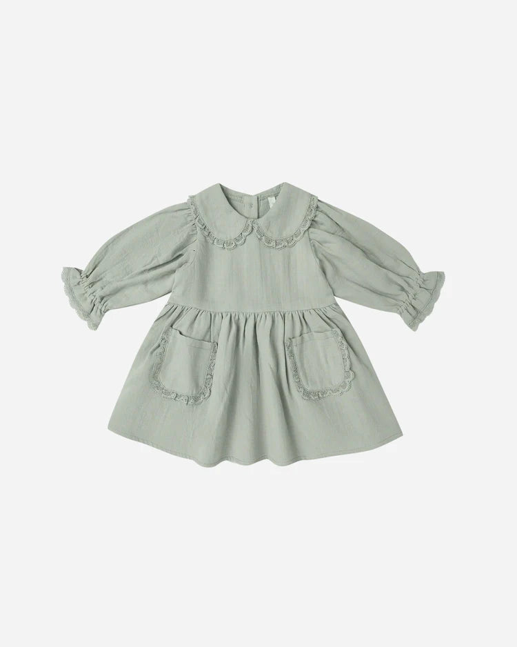 Quincy Mae Dress Marisol Dress Steel Blue