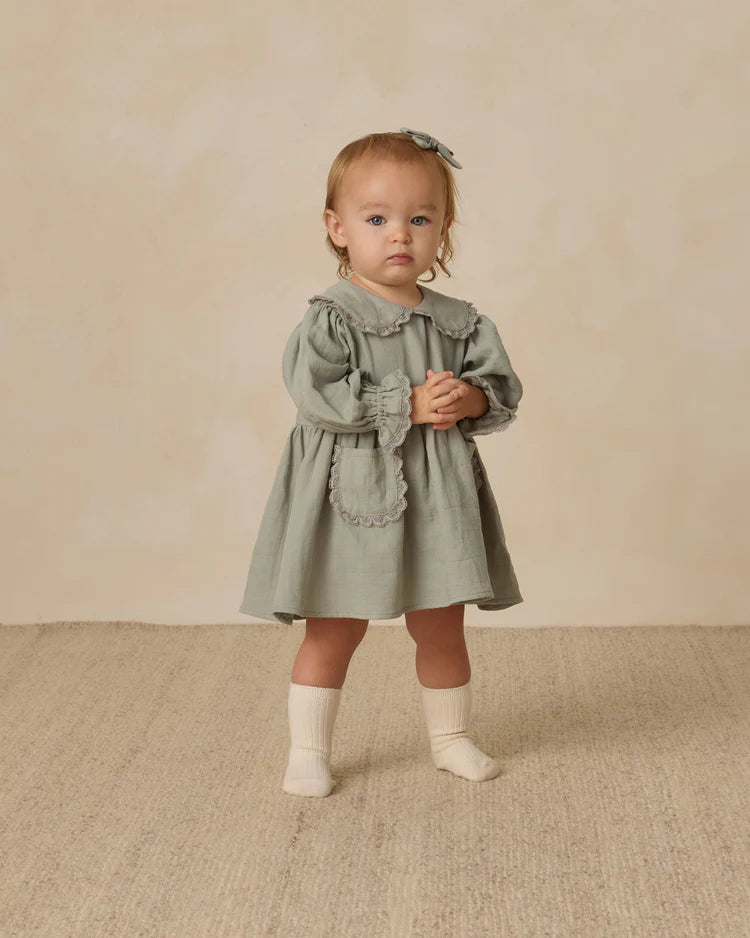 Quincy Mae Dress Marisol Dress Steel Blue
