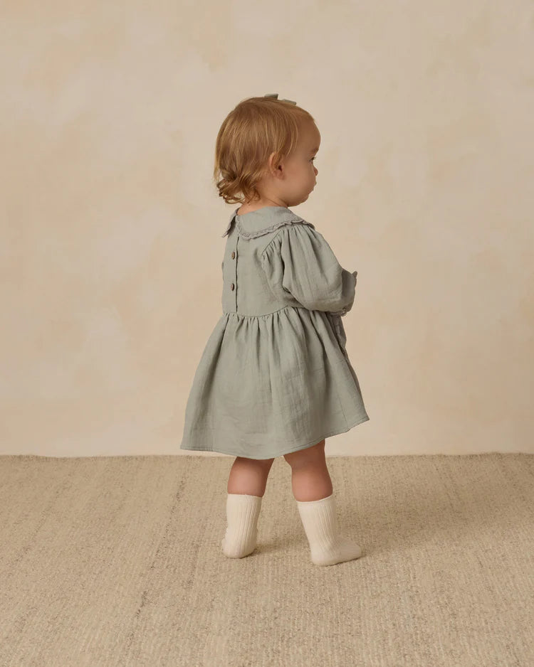 Quincy Mae Dress Marisol Dress Steel Blue