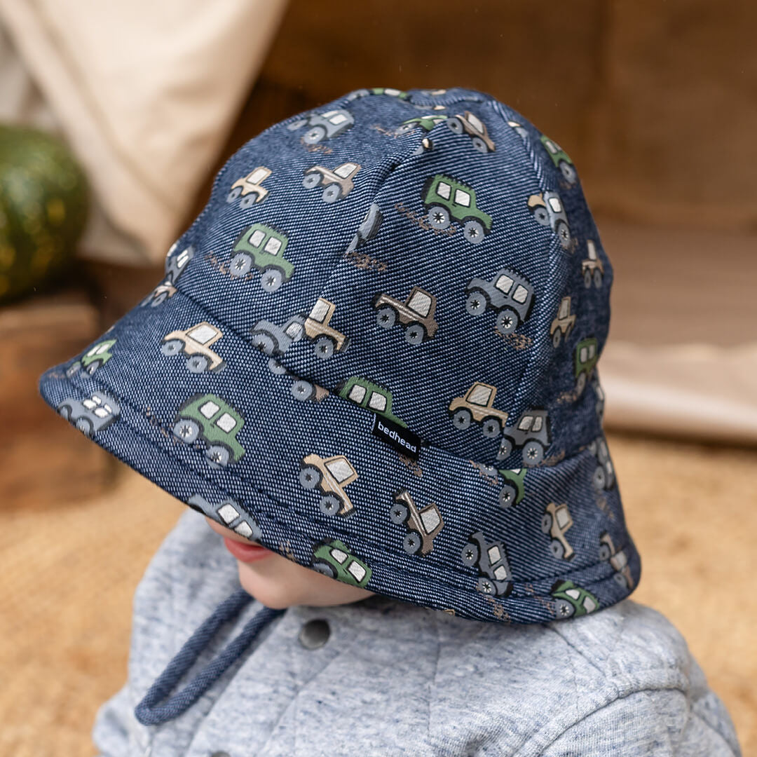 Bedhead hats Toddler Bucket Hat Fourbie - UPF50+ Stretch Comfort Anti-flop Brim