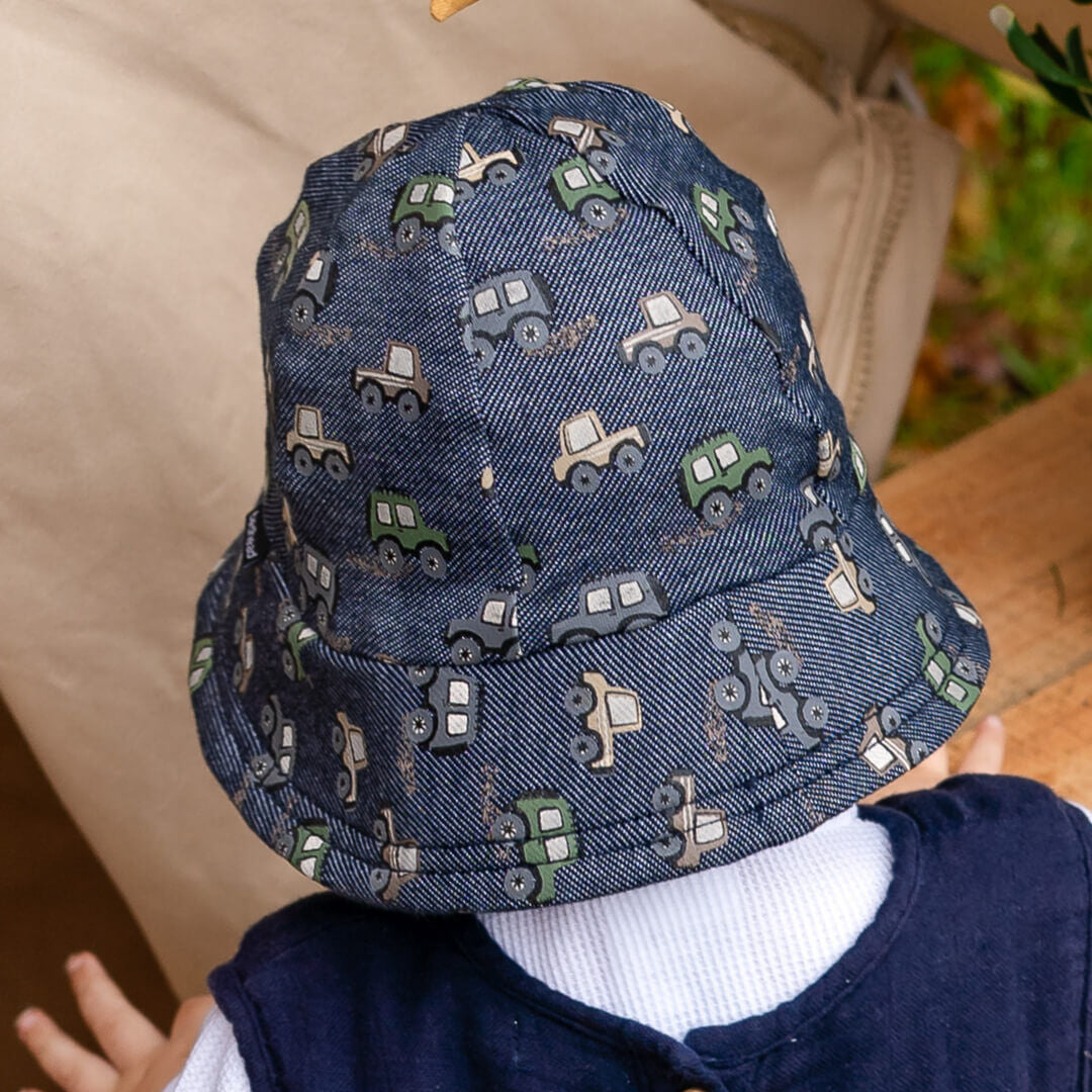 Bedhead hats Toddler Bucket Hat Fourbie - UPF50+ Stretch Comfort Anti-flop Brim