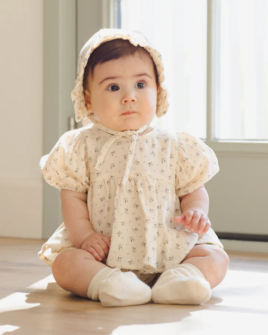 Quincy Mae Francy Top + Bloomer Set Bluebell