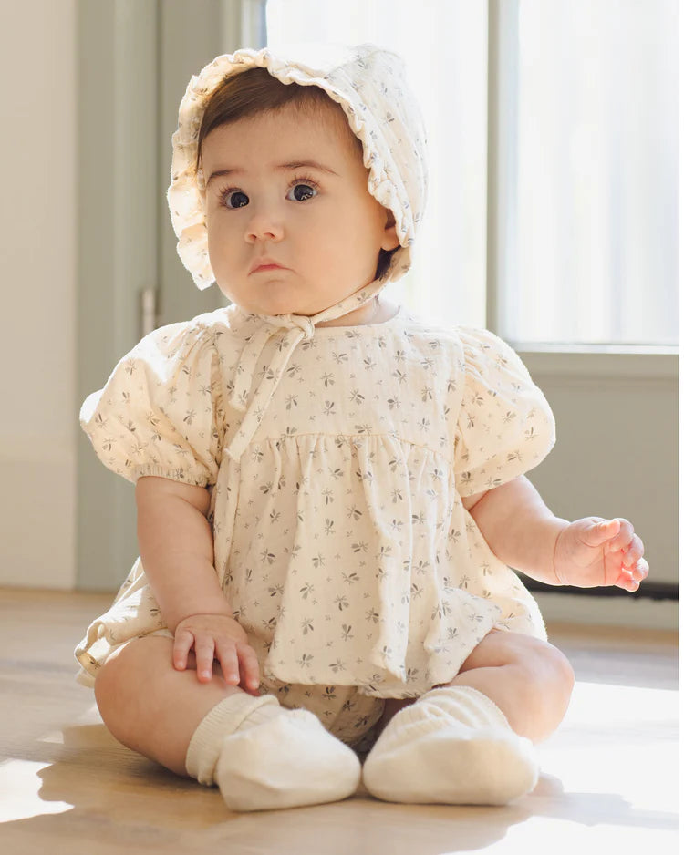 Quincy Mae Francy Top + Bloomer Set Bluebell
