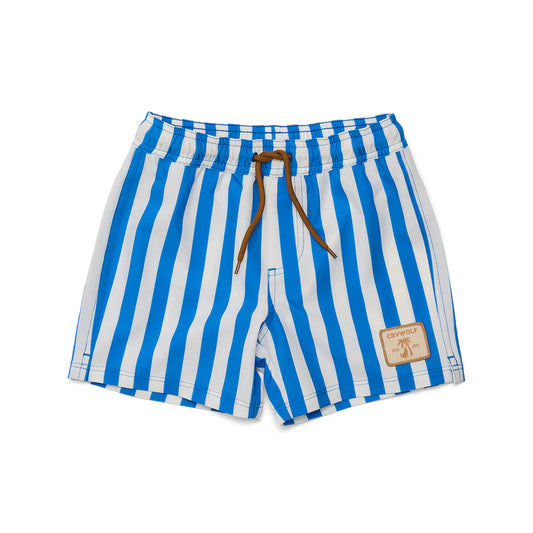 Crywolf Swimwear Board Short Deep Ocean Stripe
