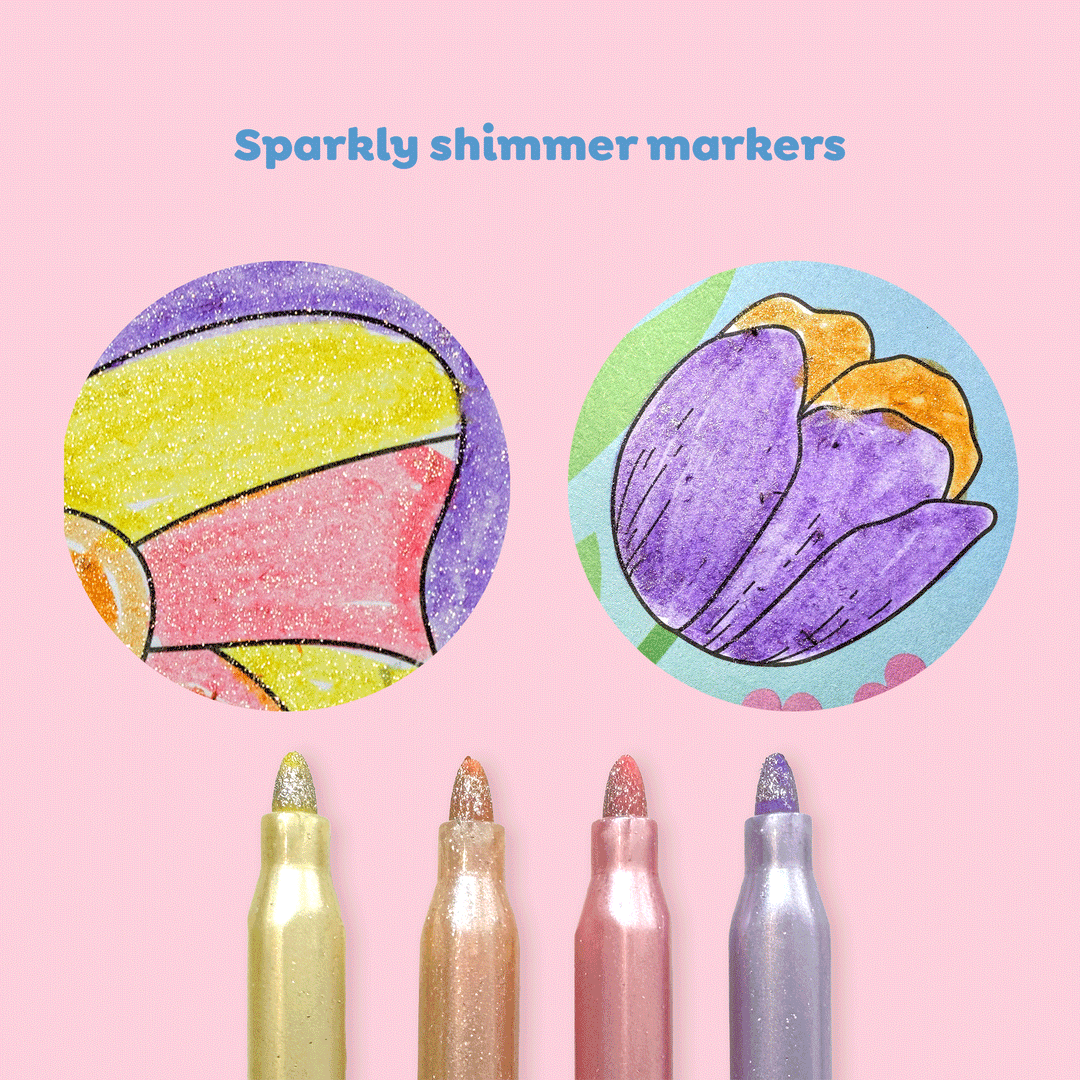 Tiger Tribe - Colouring Set Shimmer Little Fairy Land