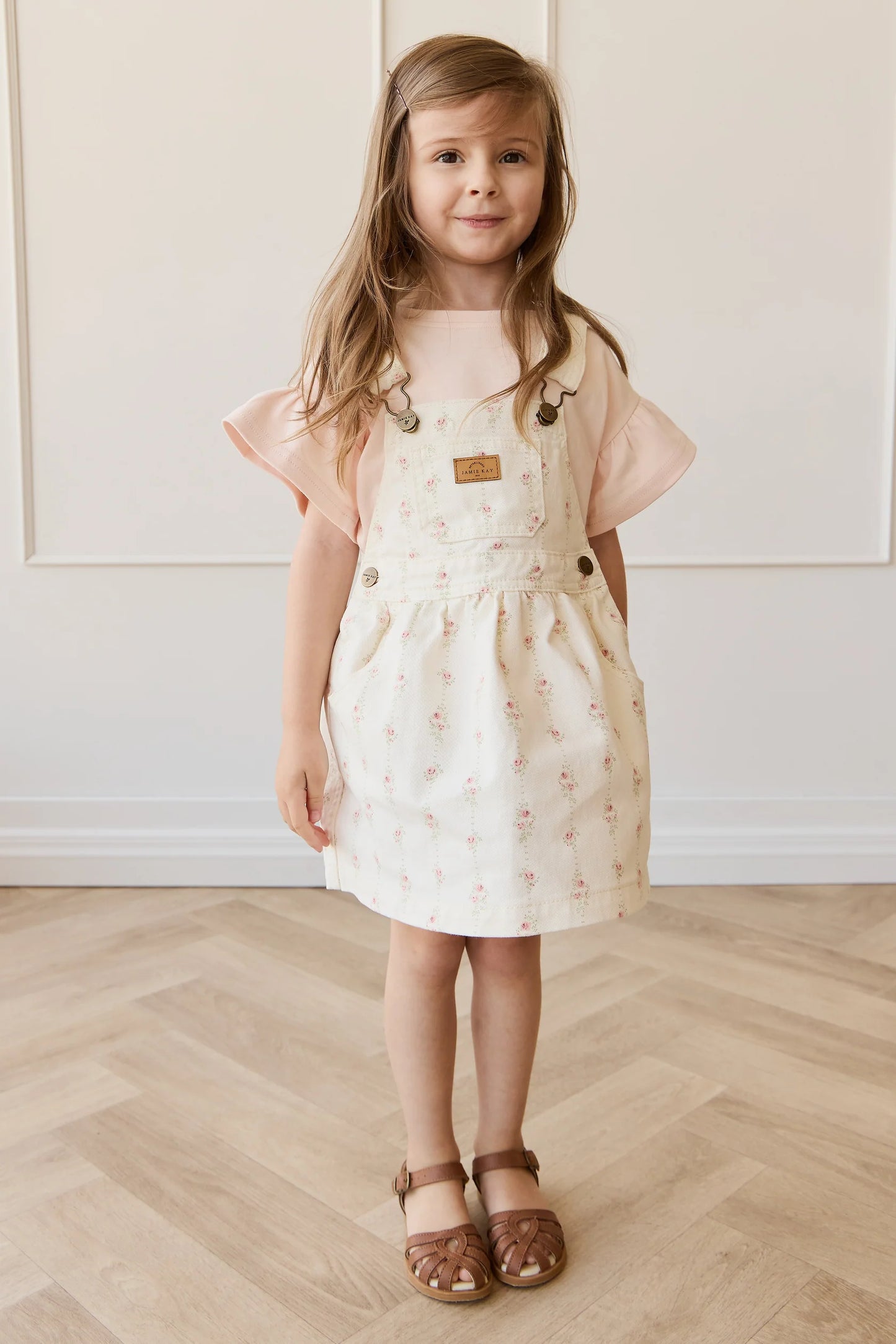 Jamie Kay Norah Overall Dress Rose Trail