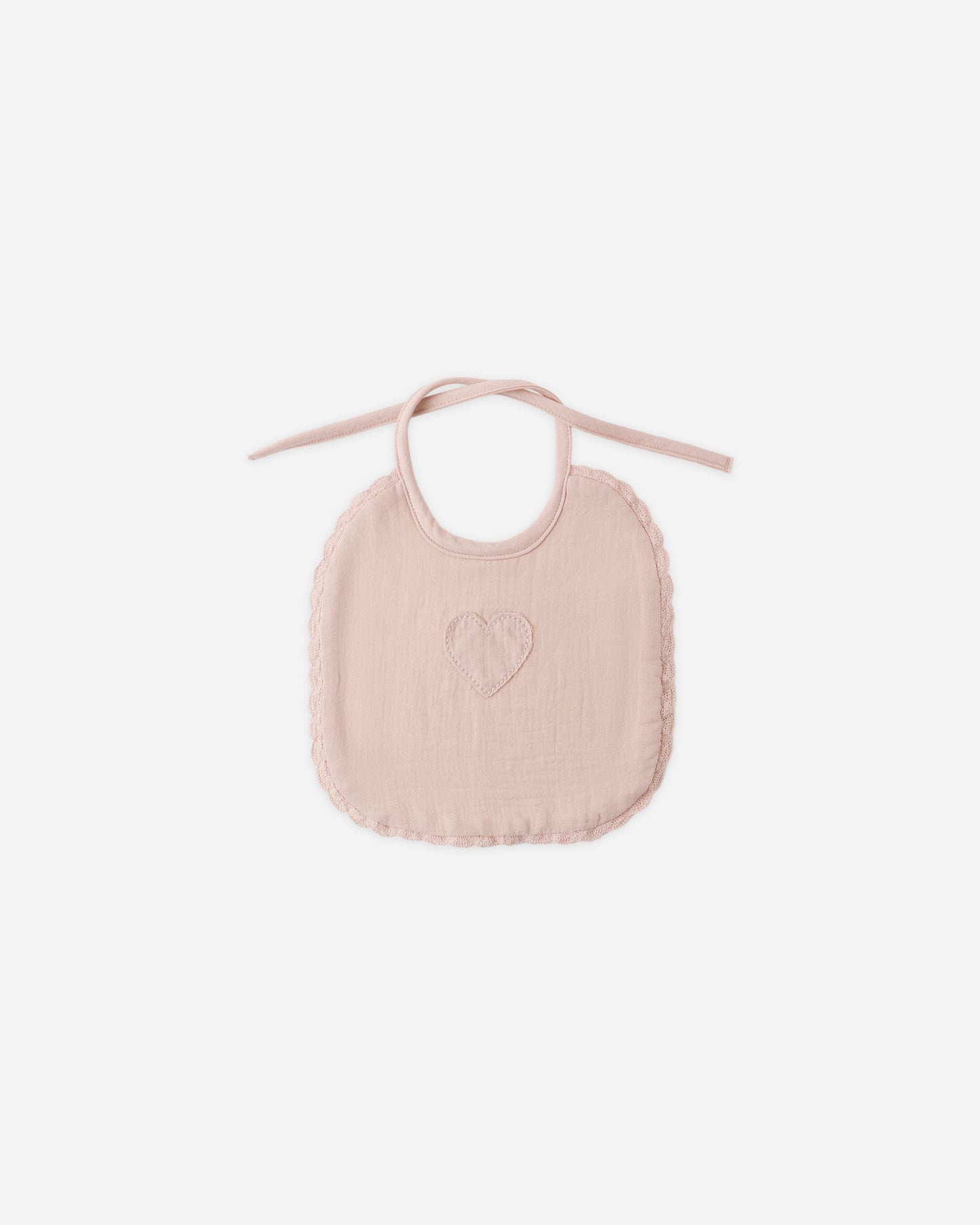 Quincy Mae Woven Tie Bib