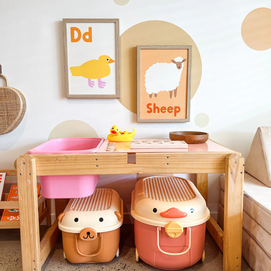 Cowrie & Conch - 'Ride a Long Storage' Tweet Tweet Cotton Candy - Large