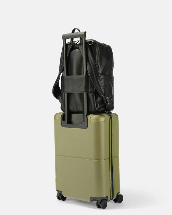 OiOi Multitasker Nappy Backpack Black Vegan Leather