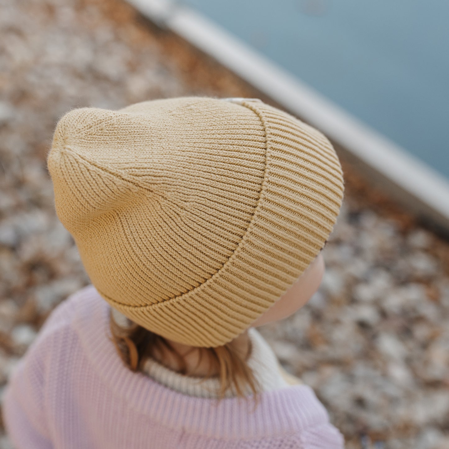 The Rest - Organic Cotton Rib Beanie Buttercup