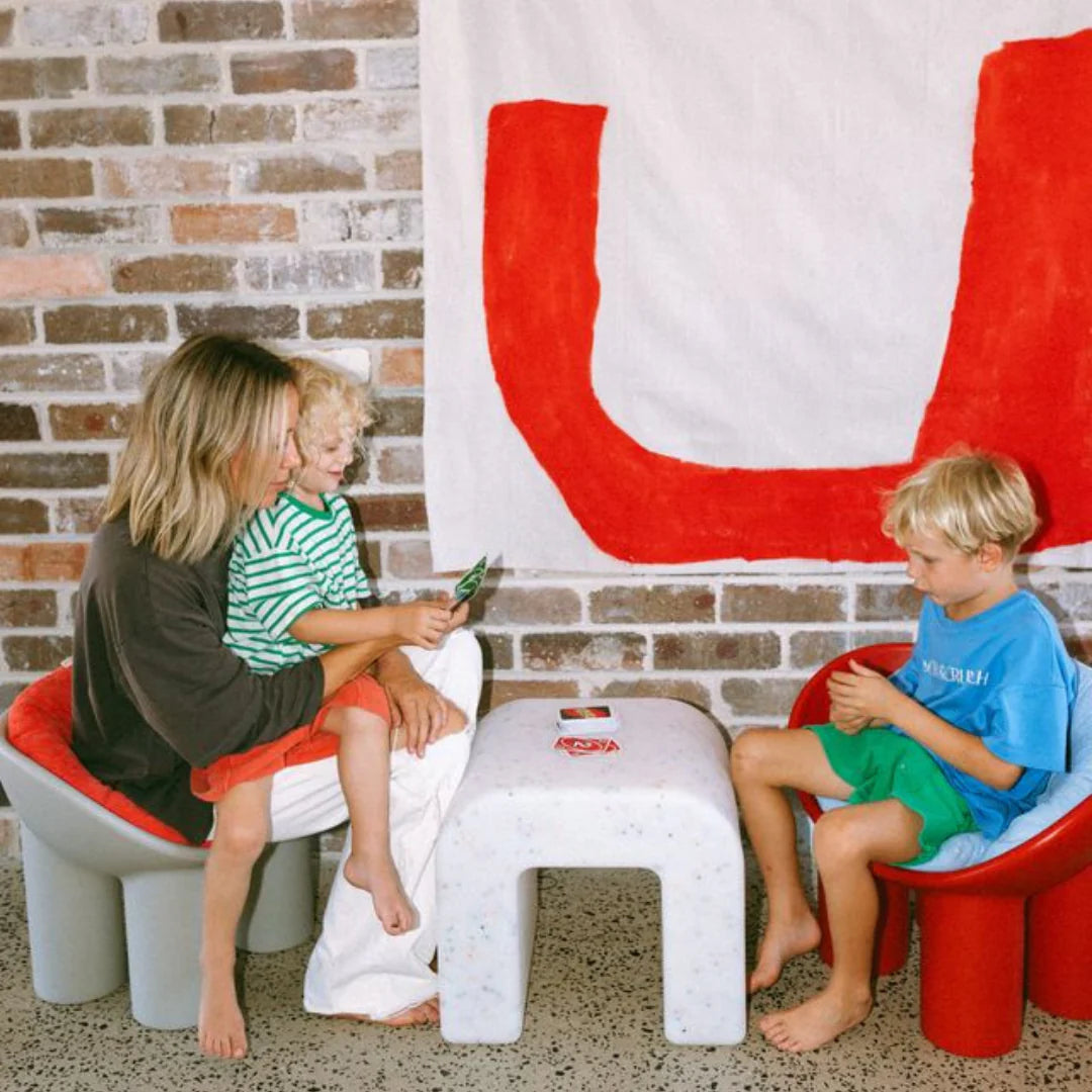 Cowrie & Conch Over the Moon Table - Denim