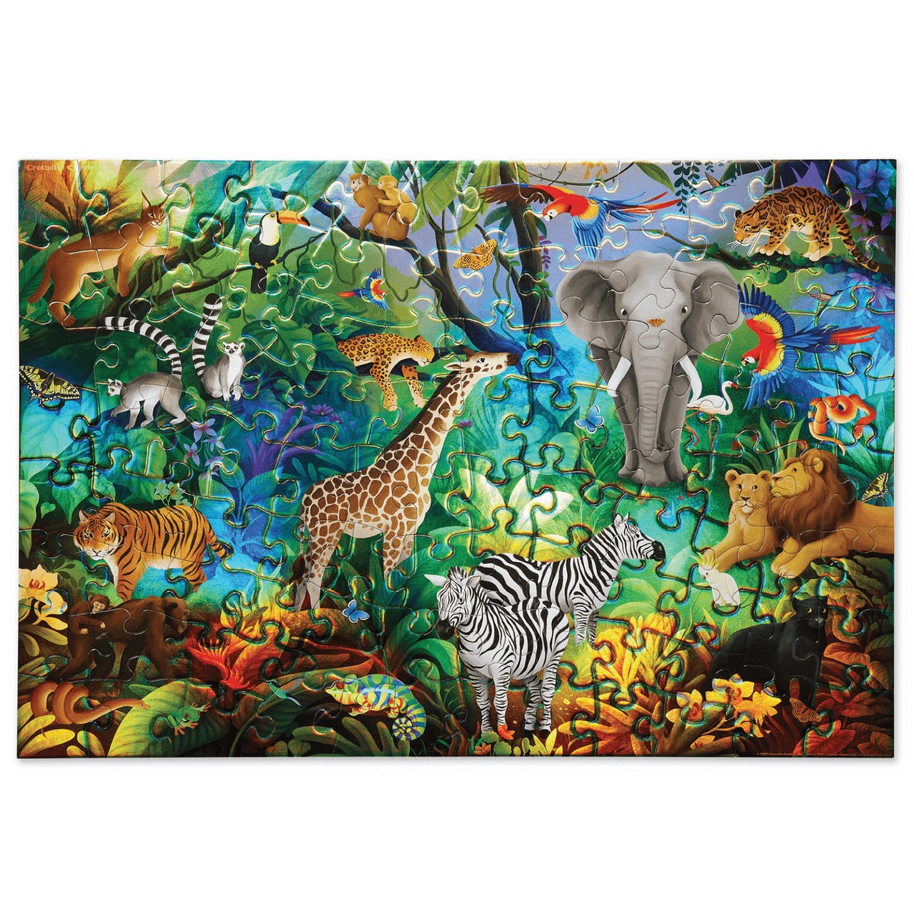 Crocodile Creek Jungle Paradise Puzzle 100pce