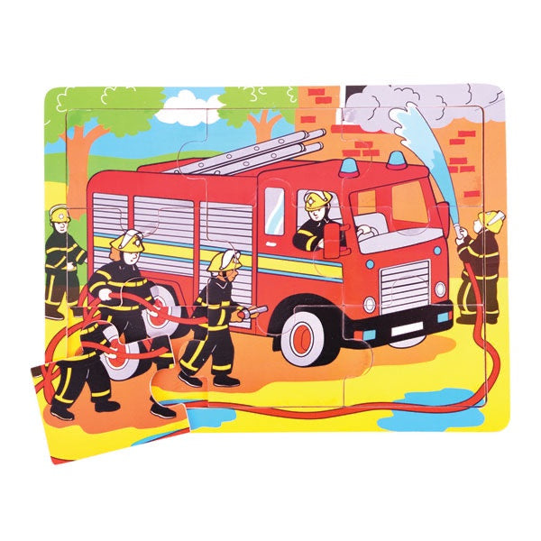 BIGJIGS - Medium Tray Puzzle - Fire Engine