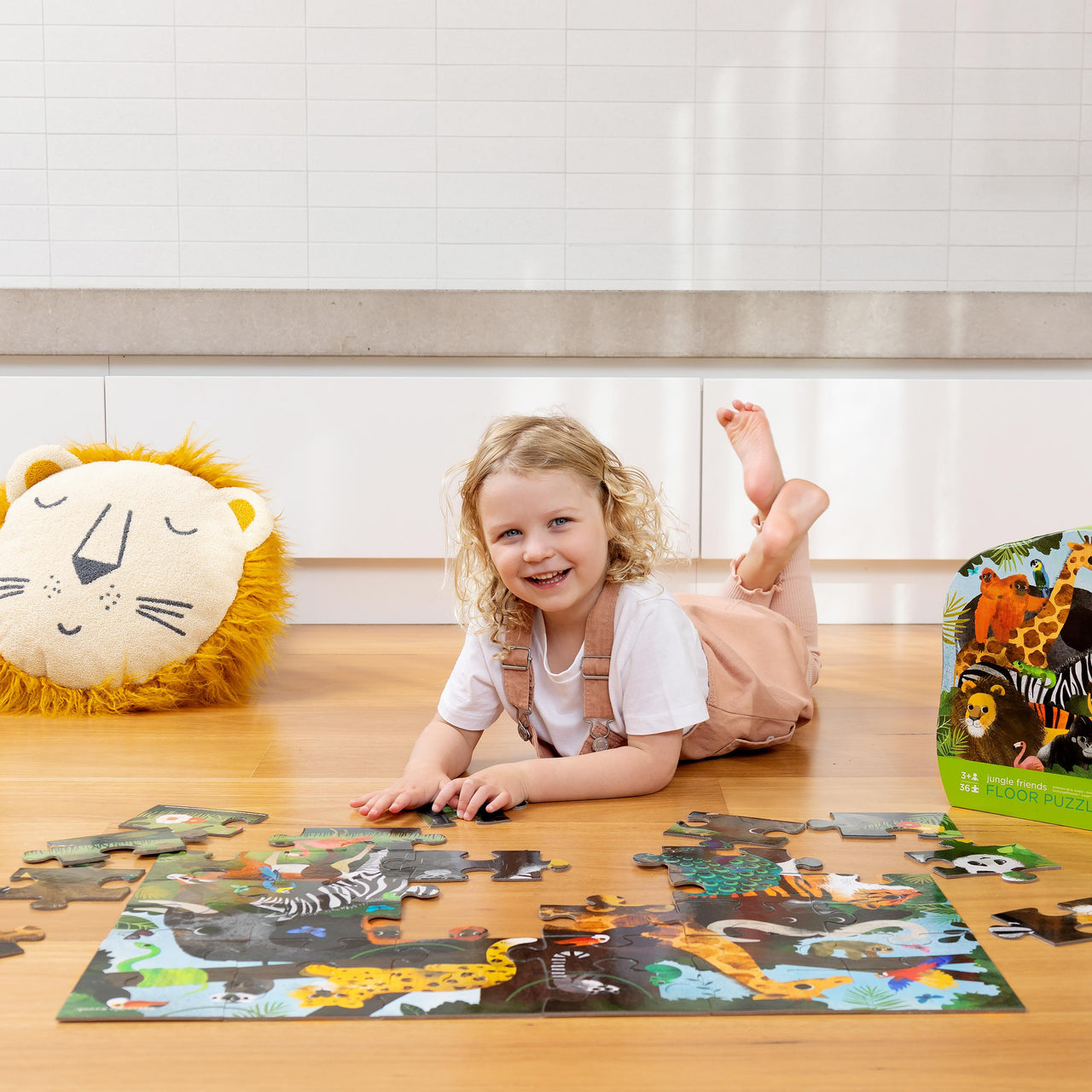 Crocodile Creek Classic Floor Puzzle 36 pce - Jungle Friends