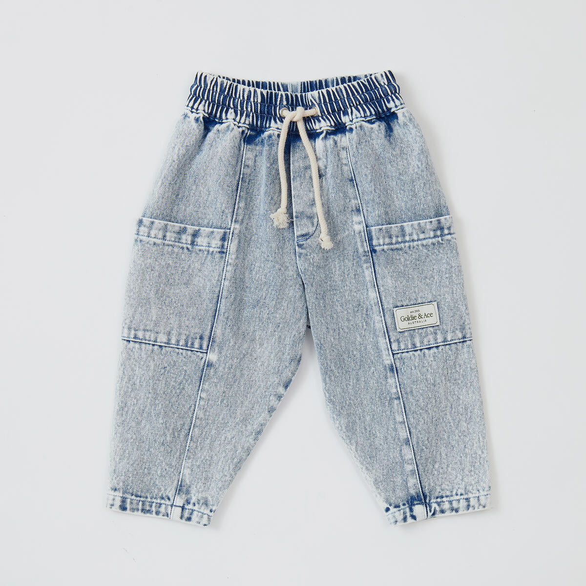 Goldie + Ace Kit Denim Pocket Pant Light Denim