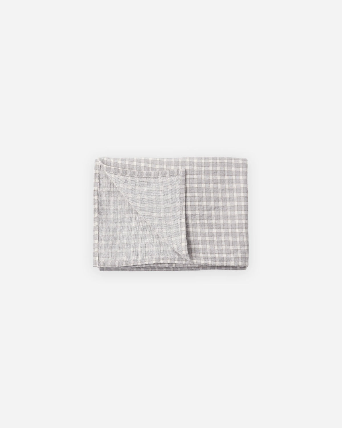 Quincy Mae Bamboo Swaddle Blue Gingham