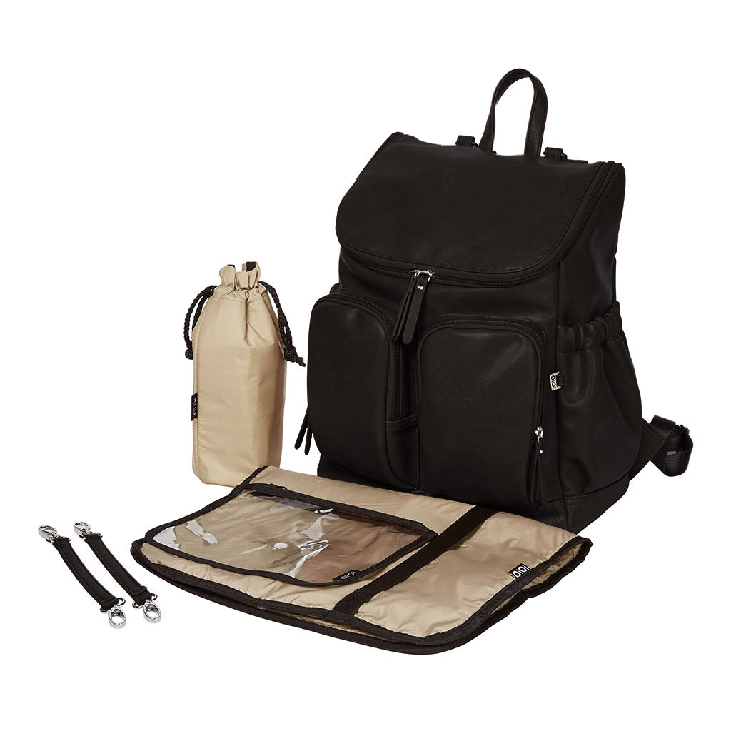 OiOi Faux Leather Nappy Backpack