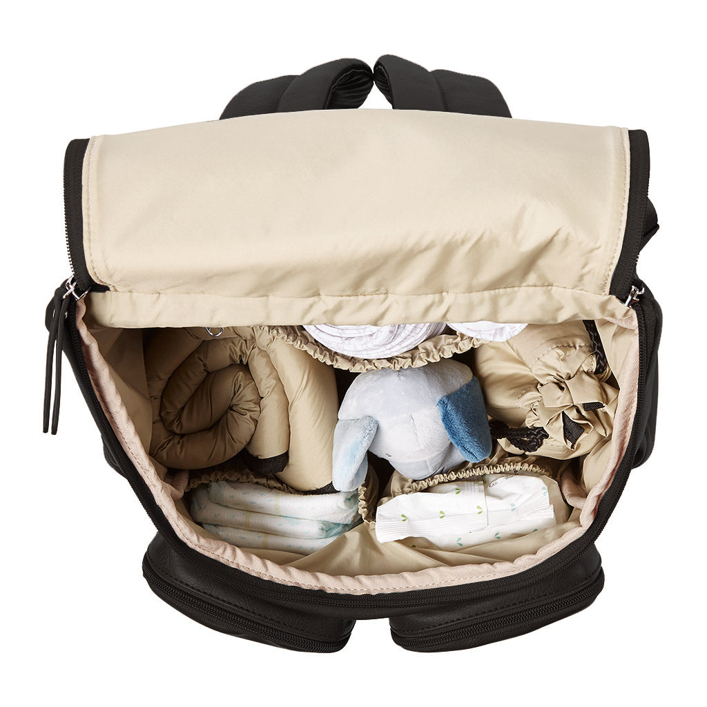 OiOi Faux Leather Nappy Backpack